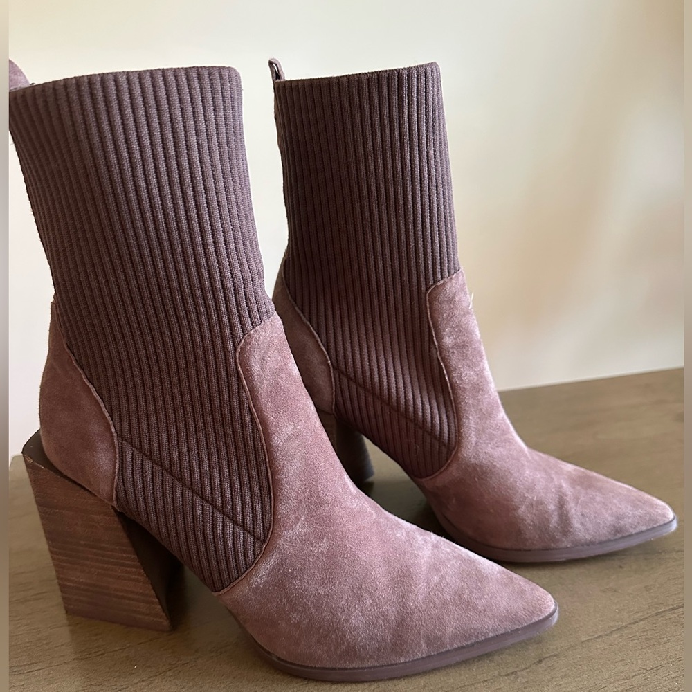 Steve Madden Mauve Heeled Boots